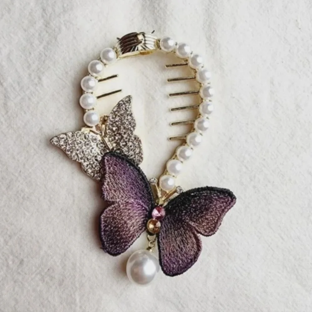 Embroidery Rhinestone Hair Accessories